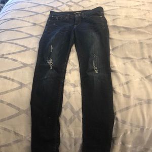 Express Stretch Super Skinny Mid Rise Jeans